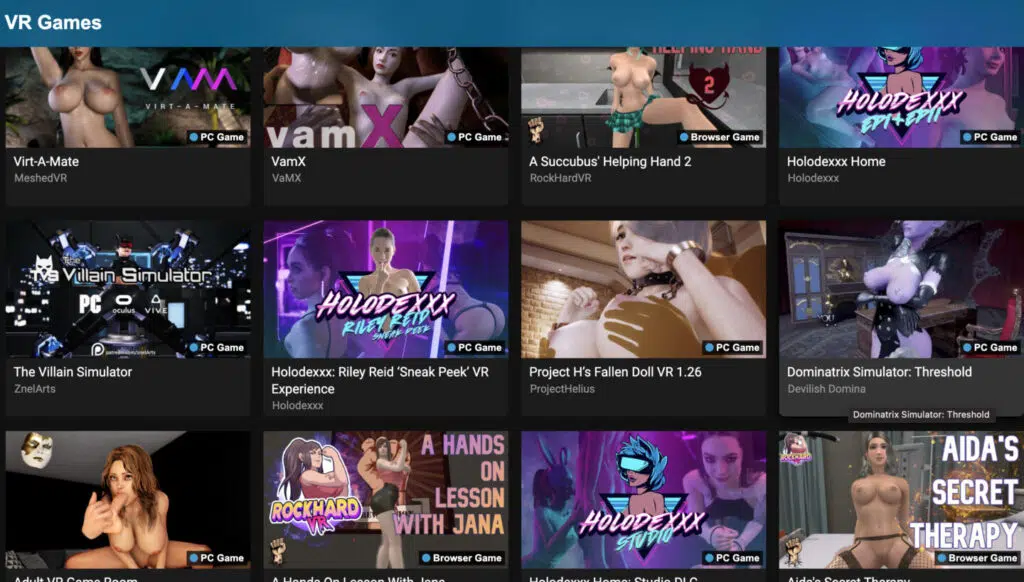 Giochi di VRporn.com